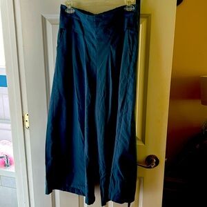Blue wide leg high waist pant